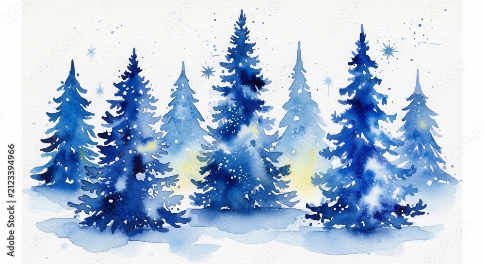 Fototapeta premium Winter's Whispering Blues