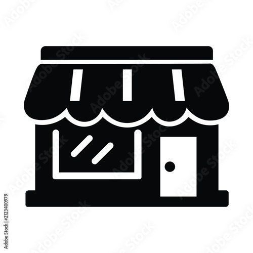 Store shop retail building icon