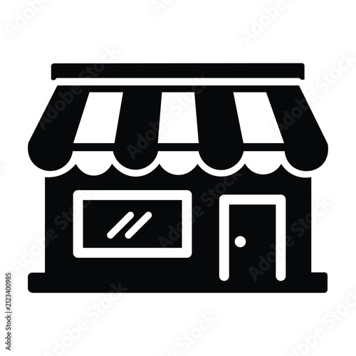 Store shop retail building icon