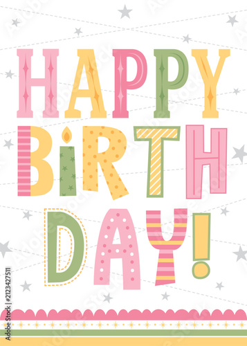 happy birthday greeting card 