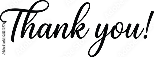 Elegant handwritten script calligraphy lettering of a thank you message expressing deep gratitude and appreciation, isolated as black ink typography
