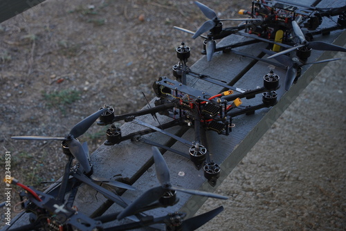 Almaty, Kazakhstan - 07.31.2026 : Drones of the Kazakh armed forces. Preparation for military exercises.