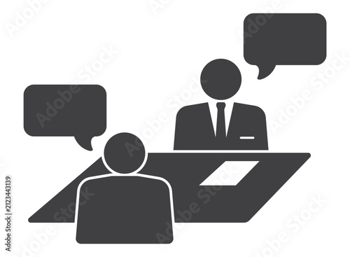 businessmen two person talk