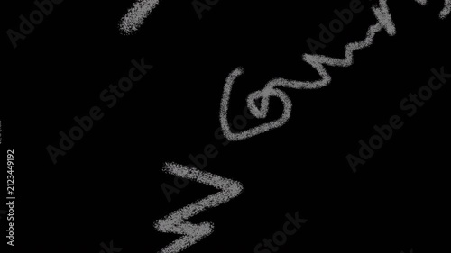 Grunge graffiti overlays and scratches damaged film surface. Seamless looping aanimation.