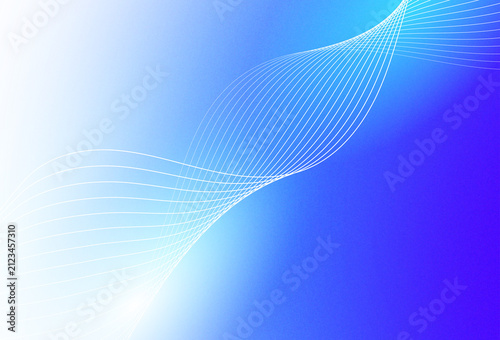Abstract Blue Background Featuring Elegant Flowing White Wavy Lines for Professional Digital Graphic Design Presentations