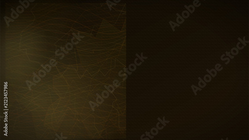Dark abstract technology background with glowing geometric network lines
