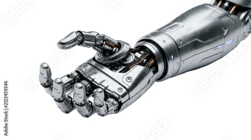 Obraz na płótnie A robot hand isolated on transparent background