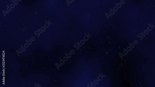 Dark Blue Topographic Map Motion Background with Slow Moving Lines