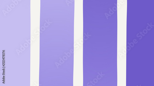 Foto Stripes feature a progression of deep violet and lavender tones divided by clean white vertical bands