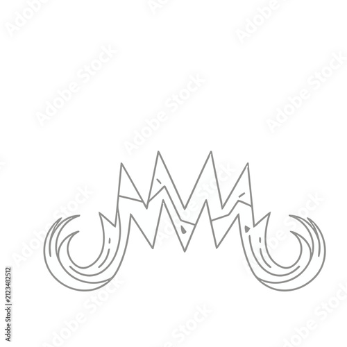 Abstract geometric line art with curves
