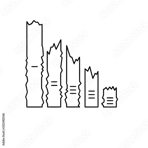 Bar Chart with Jagged Edges