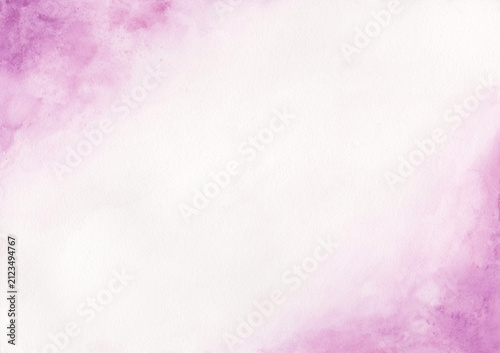 Textured Paper Background with Lilac and Lavender Watercolor Center Wash
