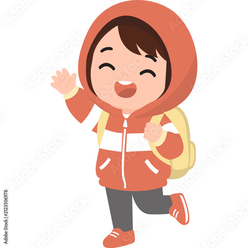 Hiking Illustration