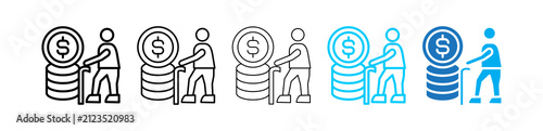 Pension defferent icon
