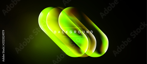 Abstract neon layers create...
