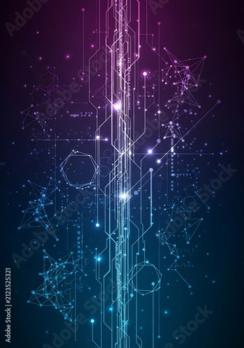 Digital Nebula: Cosmic Threads of Light