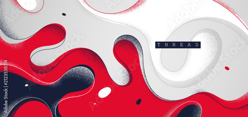 Картината върху платно Dynamic and expressive vector abstract background of lava fluid in dynamic motion, linear illustration with textures and shapes, graceful lines backdrop
