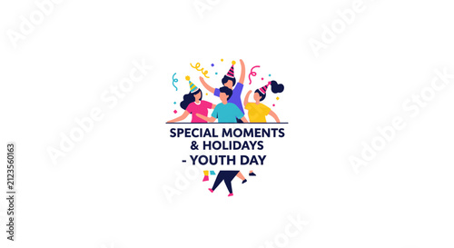 Youth Day Celebration Logo Design.