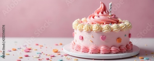 Pastel first birthday cake, charming details, delicious frosting , milestone, sweet, food photography