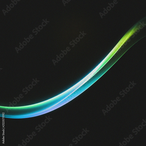 Obraz na plátne A single, elegant, flowing ribbon of smoke, gracefully curving from the lower le
