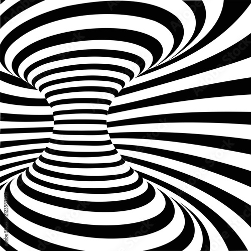 Optical illusion vector illustration