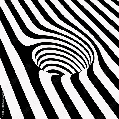 optical illusion vector illustration