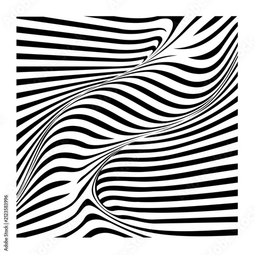 Optical illusion vector illustration