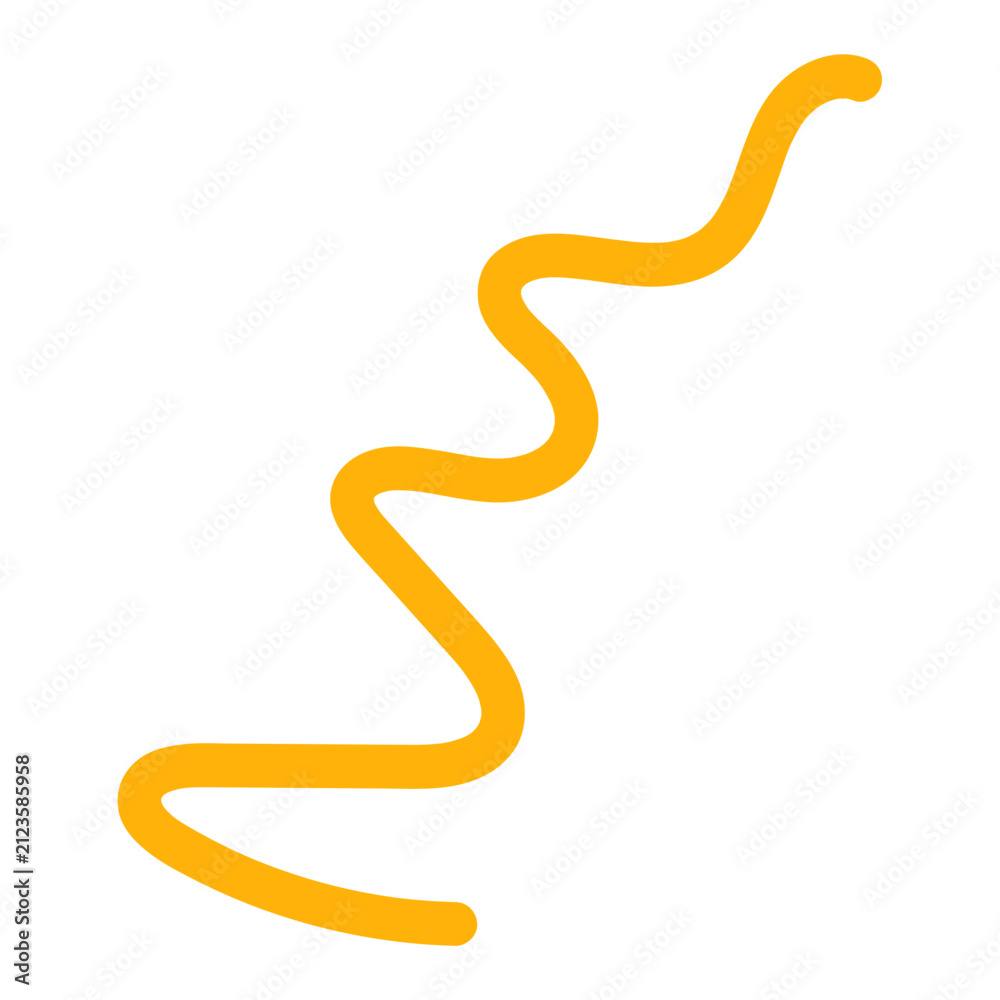 Fototapeta premium Swirl Doodle Line Icon