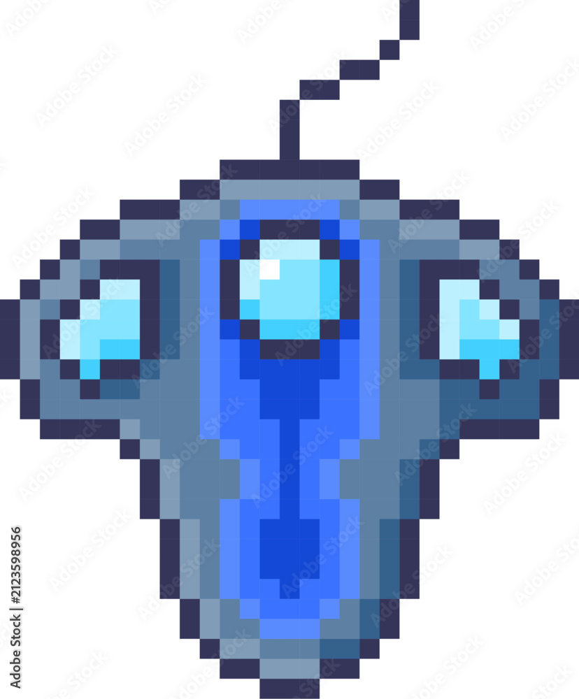 Fototapeta premium Gamepad Wired Top View Pixel