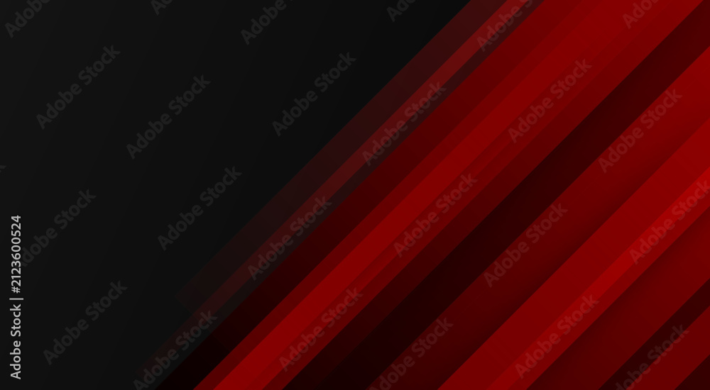 Obraz premium Dynamic Red and Black Diagonal Striped Abstract Background with Modern Graphic Lines and Vibrant Motion Effect for Creative Design Projects