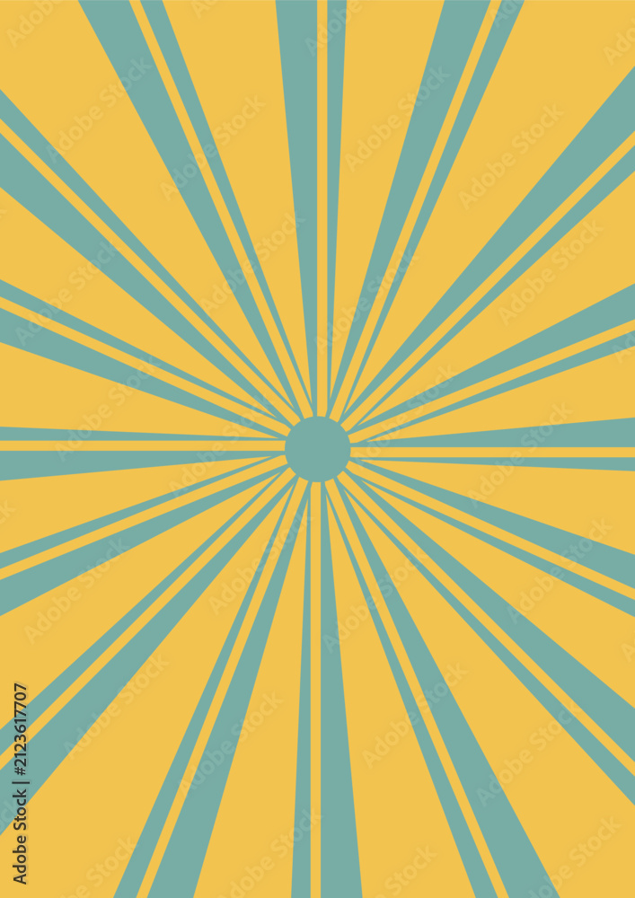 Obraz premium Sunburst Radiating Rays Retro Background