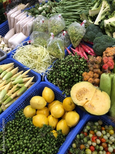 vegetables at the market