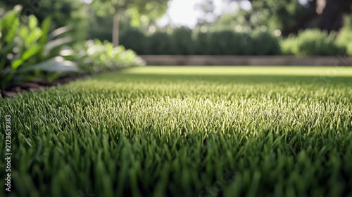 Vibrant Green Lawn Transitioning to Dry Brittle Grass