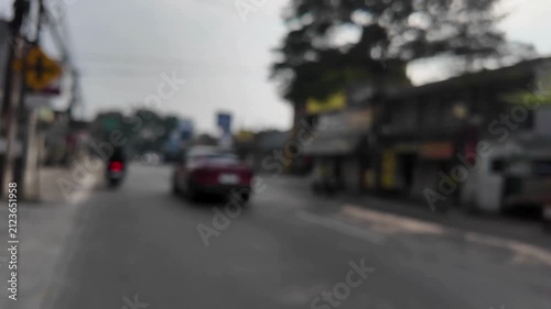 time lapse of traffic in the city