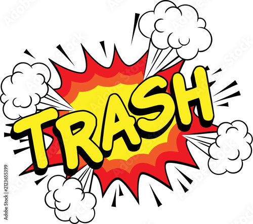 TRASH Comic Book Pop Art Ex...