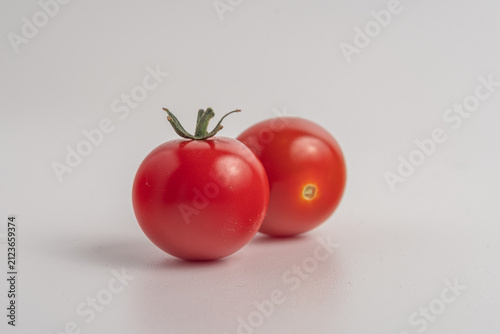tomatoes on a white background
