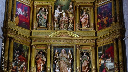 Church of Santa María la Real in the city of Aranda de Duero. Ribera del Duero region. Burgos. Castile and León. Spain. Europe