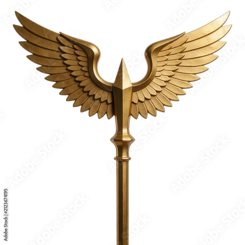 Golden Winged Spear Transparent Background