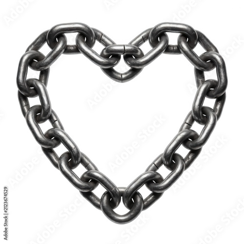 Heart Shaped Chain Link Transparent Background