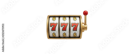 Slot Machine Lucky Seven Transparent Background