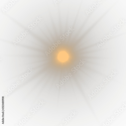 A bright, glowing sunburst effect with radiating light