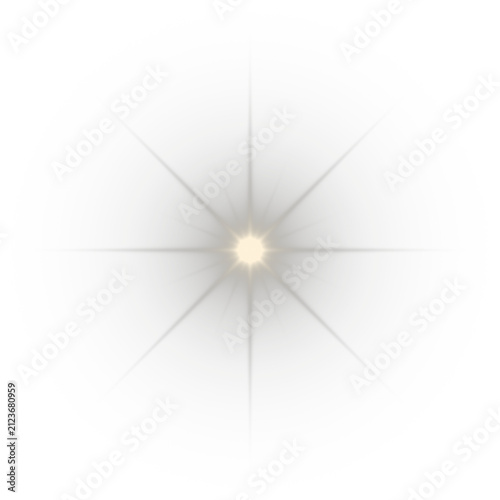 A bright starburst effect with light rays radiating outwards