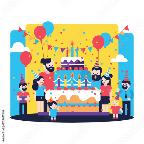 People Celebrating With Birthday Cake 2.