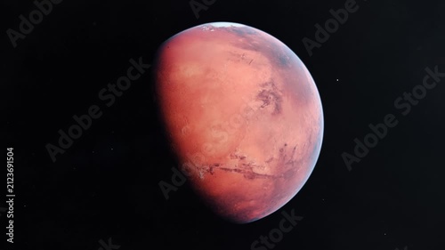 Establishing Shot of Mars The Red Planet