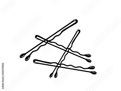 Fotografie Black hair pins