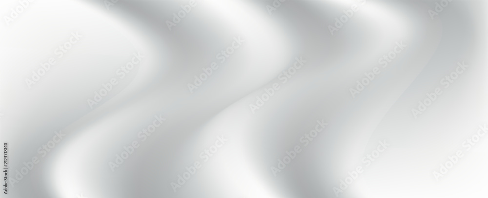 Fototapeta premium White gray satin texture that is white silver fabric silk panorama background with beautiful soft blur pattern natural. Eps10