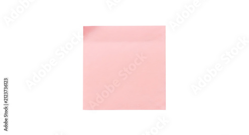 Foto Blank pastel pink square sticky note mockup