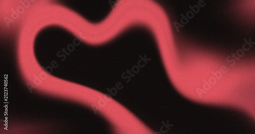 Abstract crimson fluid waves flowing gracefully across a deep dark void creating a soft atmospheric background for creative design