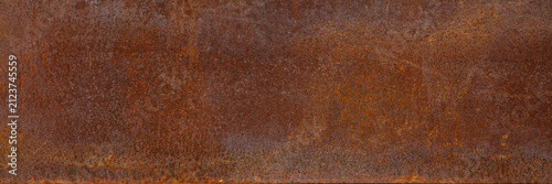 Rusty Steel Panel Texture Background. Banner.