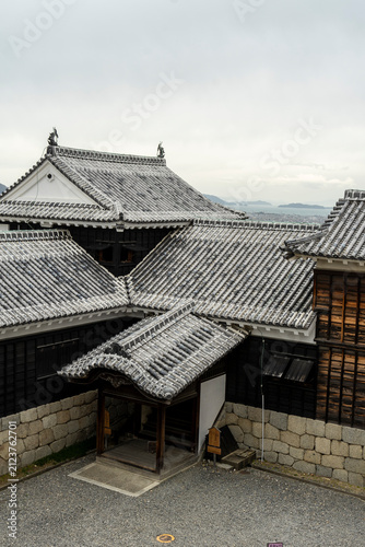 Panoramic View of Matsuyama City from Matsuyama Castle, Japan
